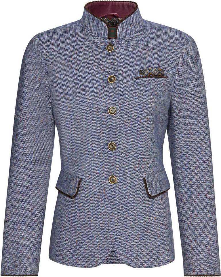 Reitmayer Trachtenjacke Tweed-Stehkragenjacke