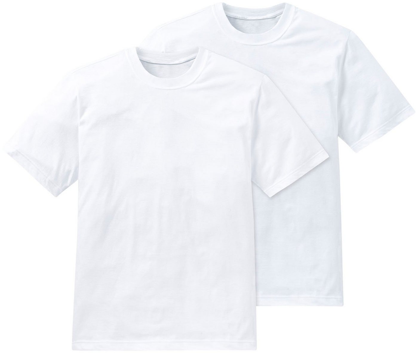 Schiesser T-Shirt Essentials (2er-Pack) mit Rundhalsausschnitt, mit kurzen Ärmeln