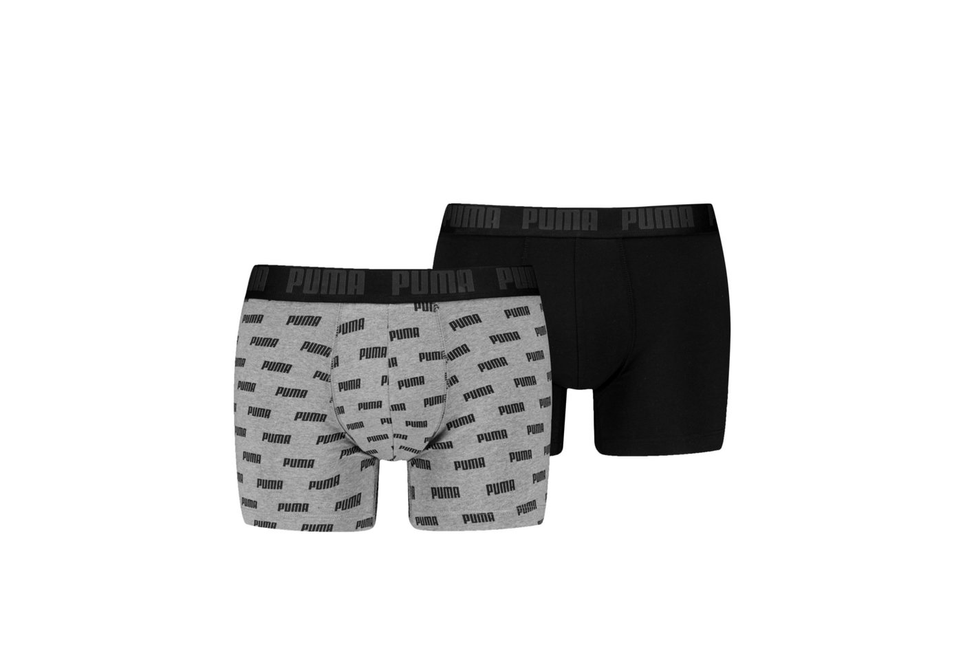 PUMA Boxershorts PUMA MEN EVERYDAY LOGO PRINT BOXERS 2P (Packung, 2er Pack) mit Allover Puma Druck
