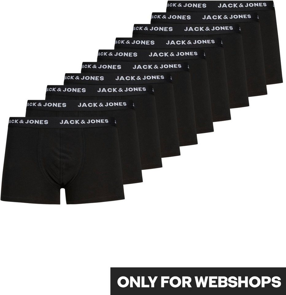 Jack & Jones Boxershorts JACFLOWER Microfiber mit Logobund, Blumenprint und Stretchkomfort (Packung, 10-St., 10er-Pack) eng anliegend, Microfaser, schnelltrocknend