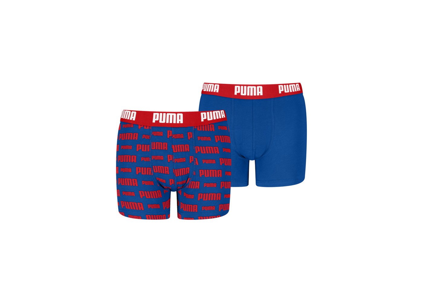 PUMA Boxershorts PUMA BOYS EVERYDAY LOGO PRINT BOXERS 2P (Packung, 2er Pack) mit breitem Logobund