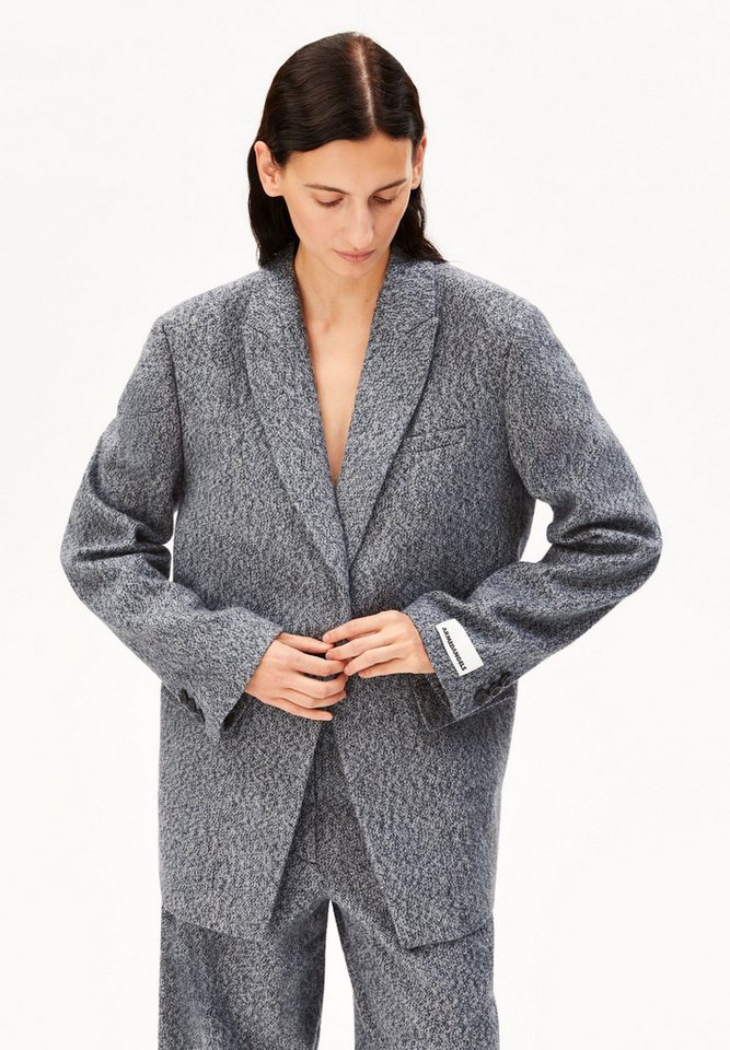 Armedangels Jackenblazer TWEED OVERSIZED Blazer aus 100% Bio-Baumwolle (1-tlg)