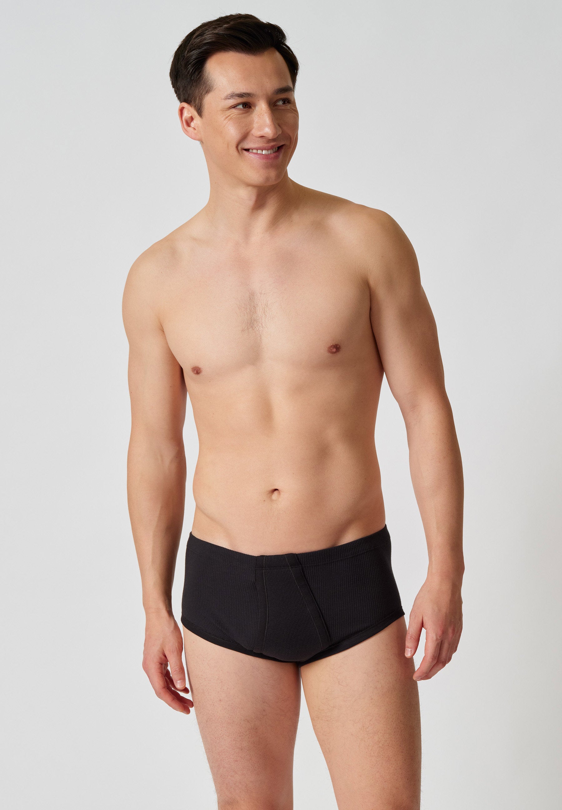 Cotton 2 Pack Double Rib Slip mit Eingriff Doppelpack black 112203-017665