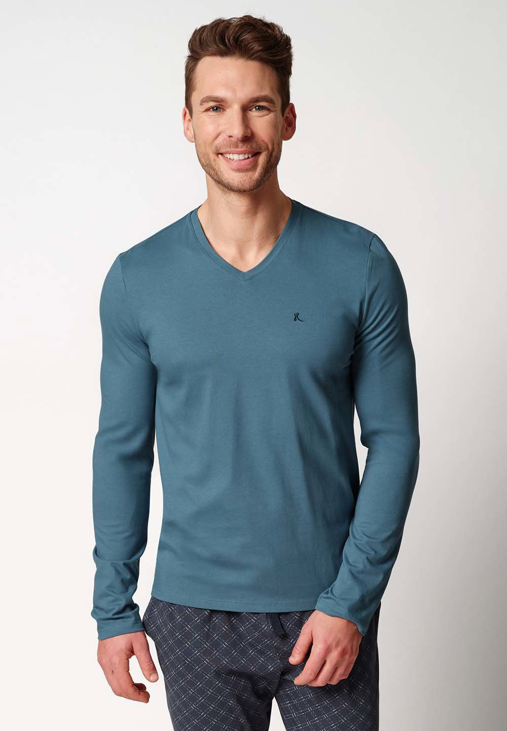 Night Basic Selection Shirt langarm oceanview 117102-01H424