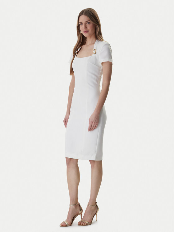 Marciano Guess Coctailkleid 6RGK12 7357A Weiß Regular Fit