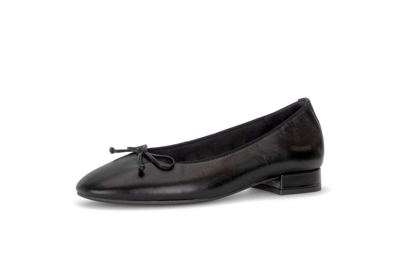 Gabor Pumps Blockabsatz, Ballerina, mit Zierschleife, G-Weite (weit)