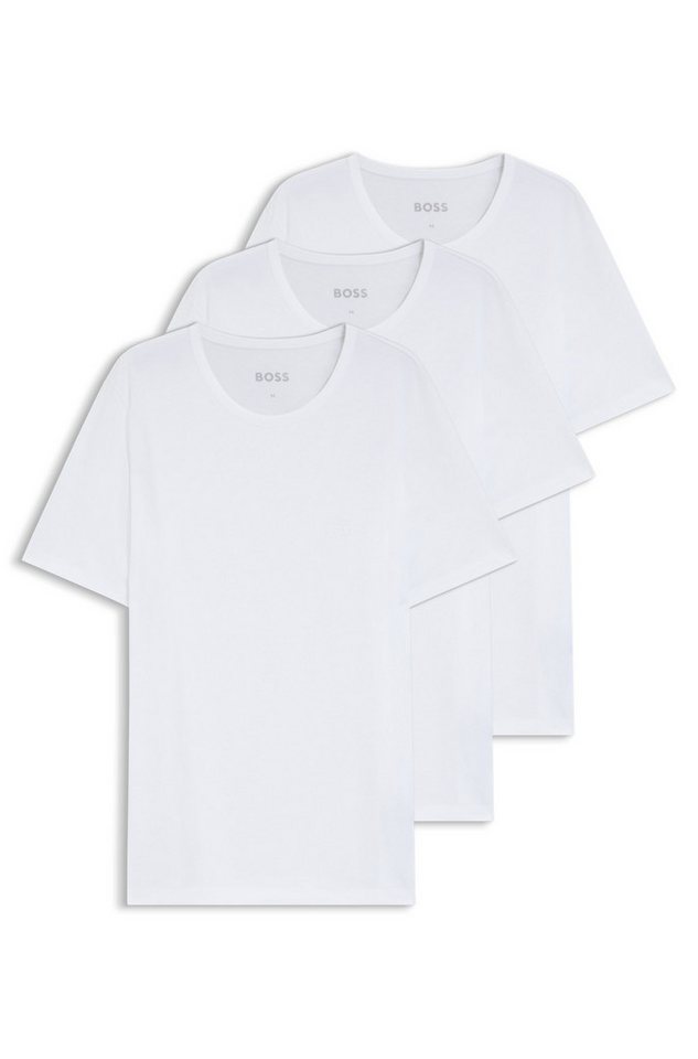 BOSS T-Shirt Rundhals BOSS ONE (Packung, 3-tlg., 3er-Pack) mit dezentem BOSS Logo-Print