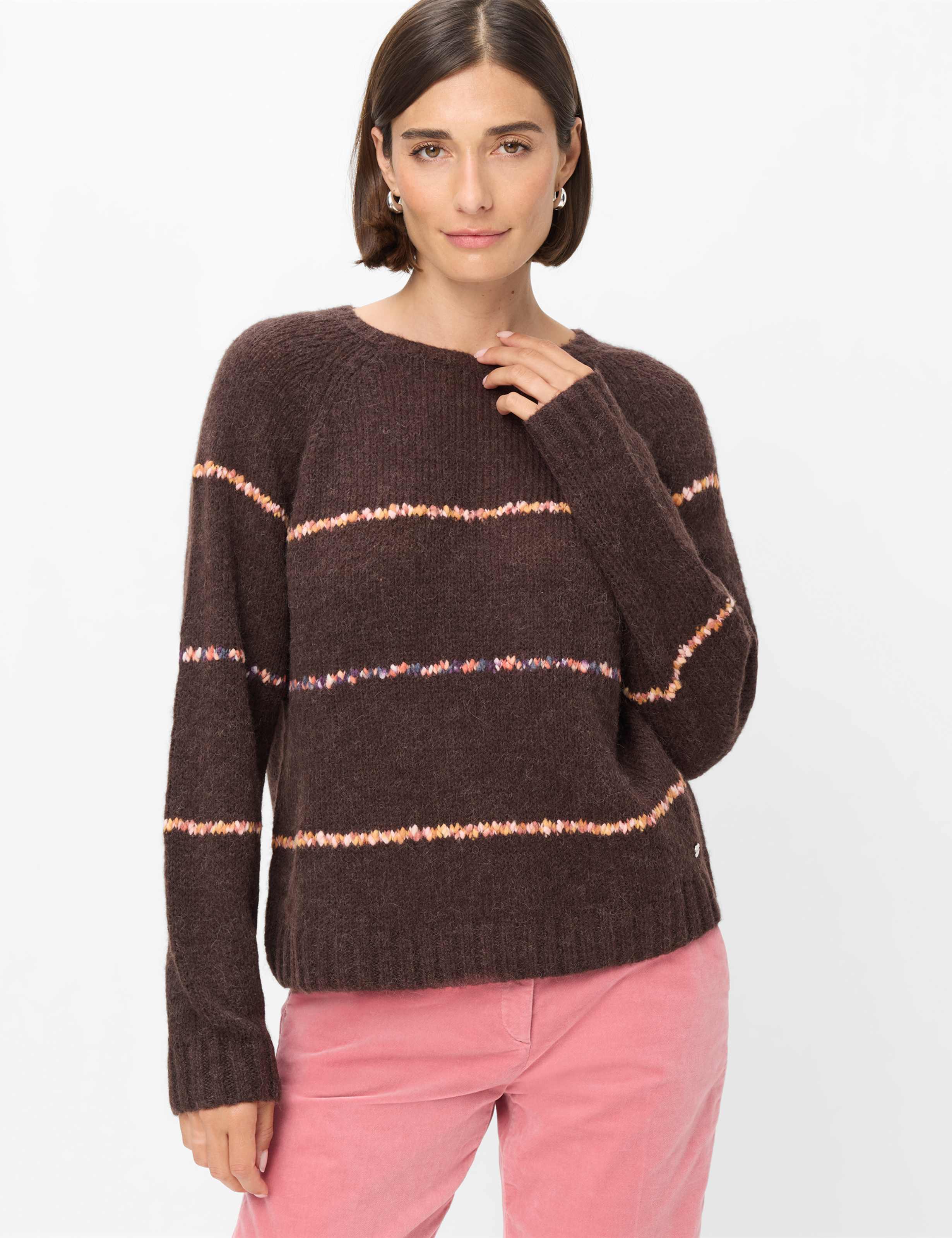 Brax Damen Pullover Style LIZ brunette, dunkelbraun,