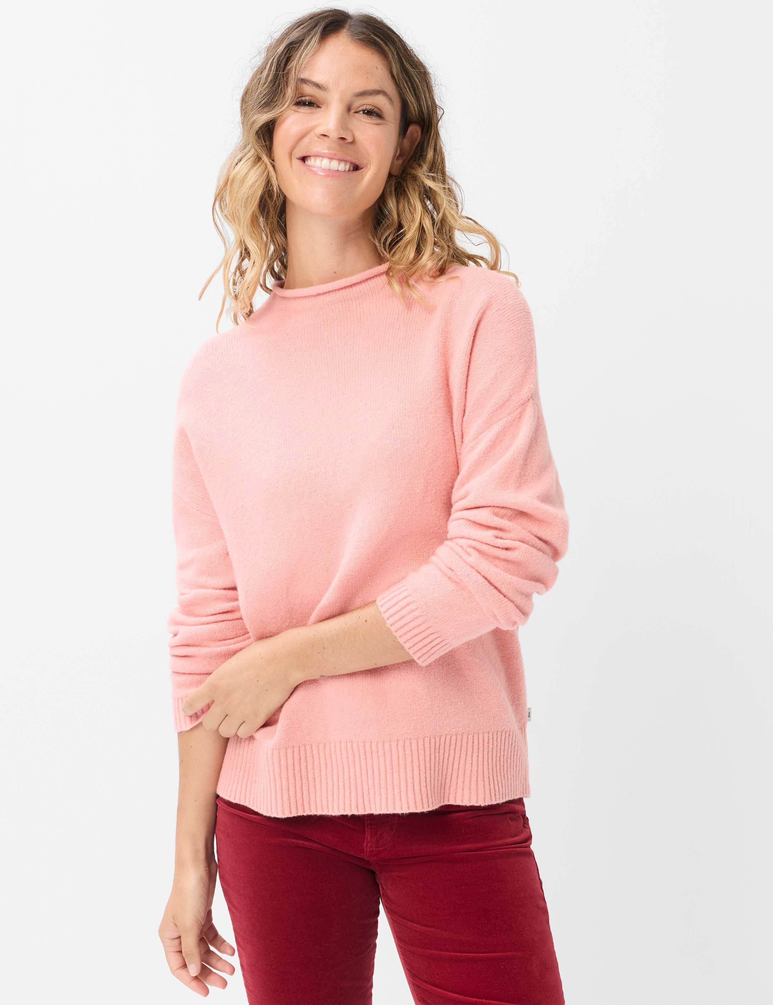 Brax Damen Pullover Style LEA flamingo, Rosa,