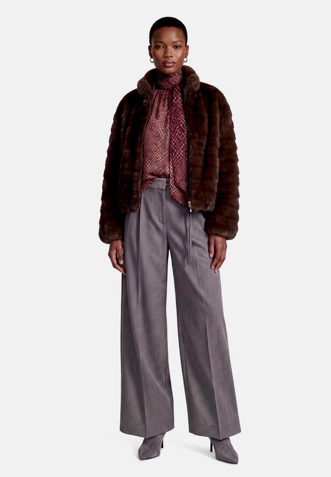 Zero Schluppenbluse Damen mit Print