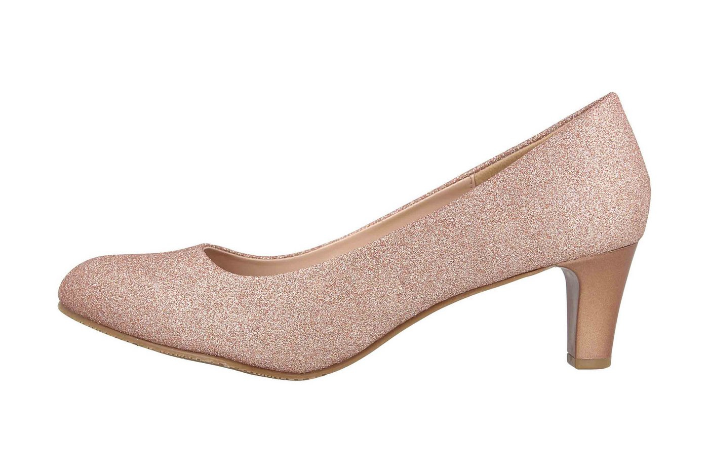 LadyPepp 2GY0211501 Champagne Glitter Textile Pumps