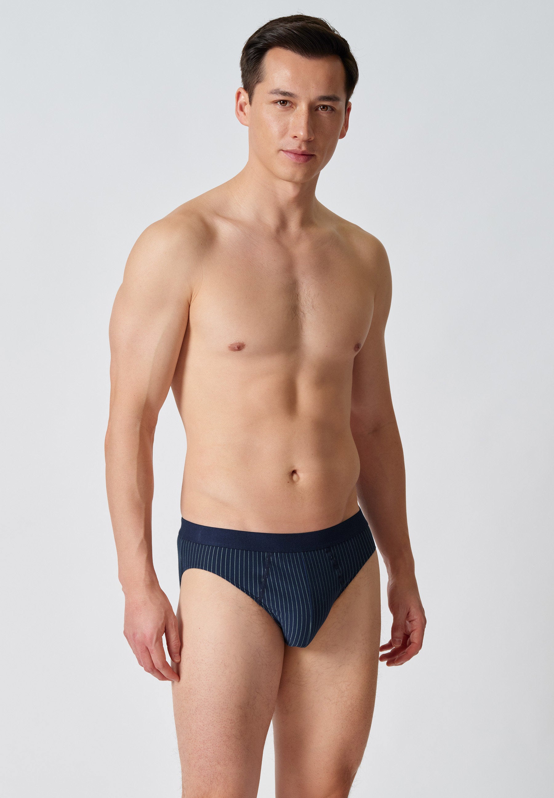 Cotton 2 Pack Slip Doppelpack blue pinstripe selection 110161-01H507