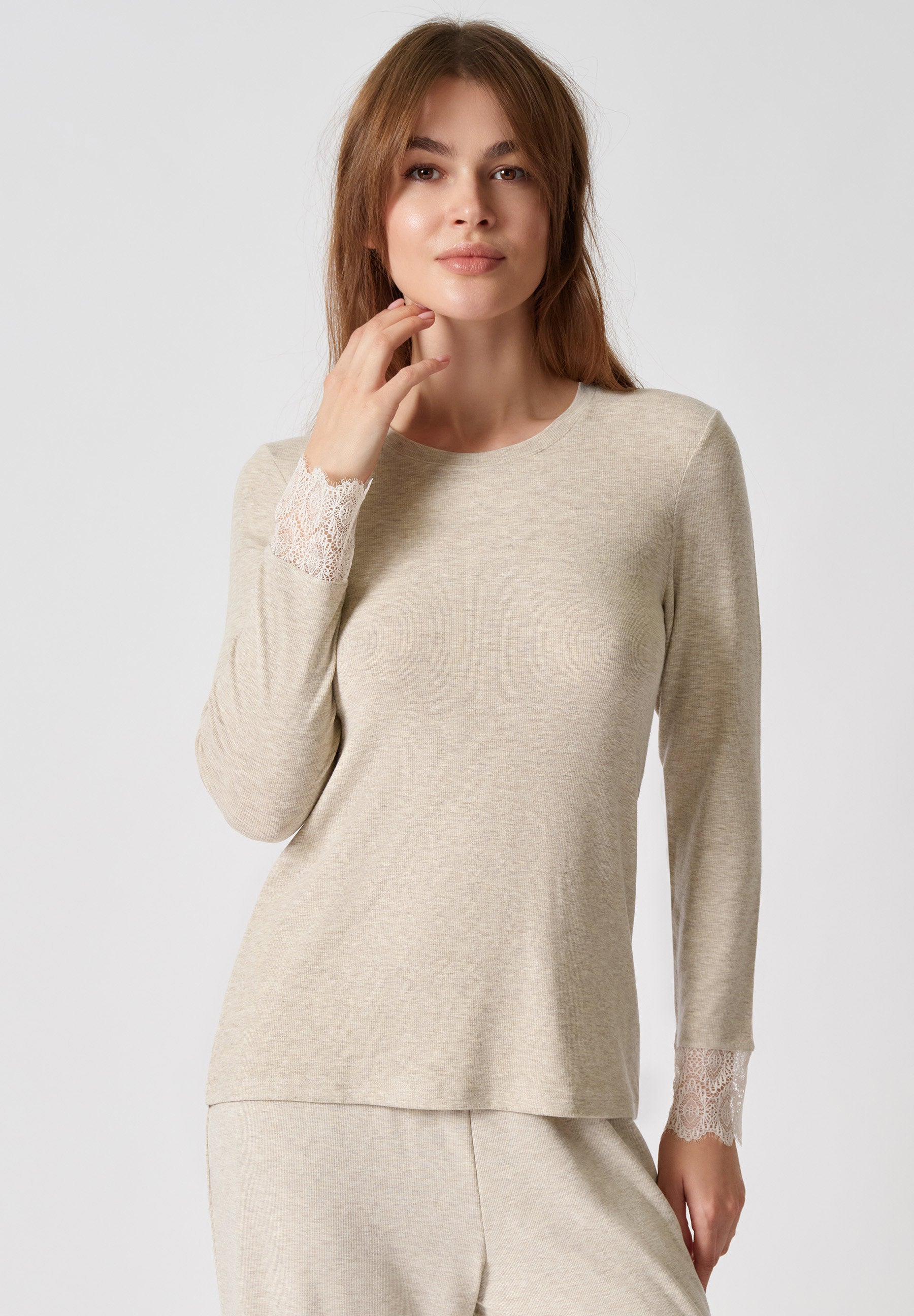 Wool&amp;Whisper Shirt langarm champagner 010467-01H530