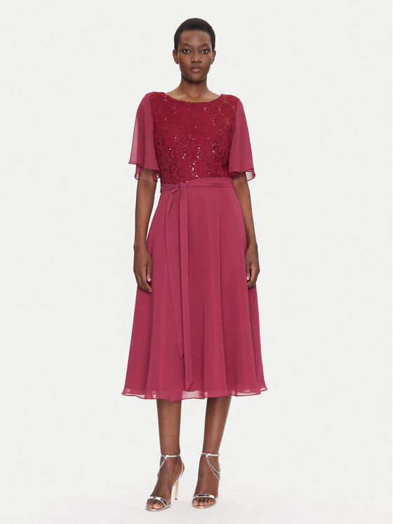 Swing Coctailkleid 5AI02500 Dunkelrot Regular Fit