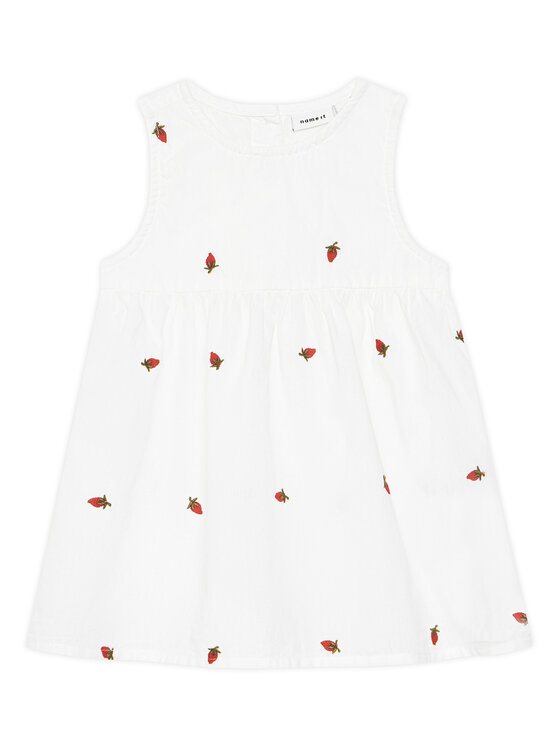 NAME IT Kleid für den Alltag Derilla 13240054 Weiß Regular Fit