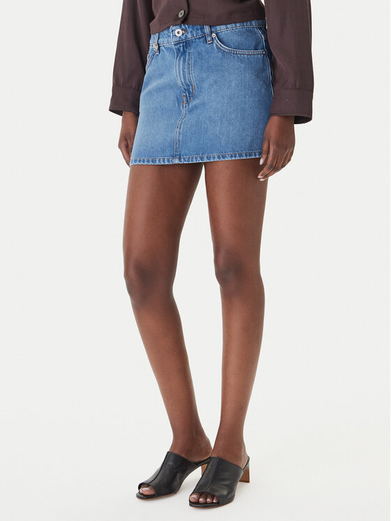 HUGO Jeansrock Galanie_B 50559551 Blau Regular Fit