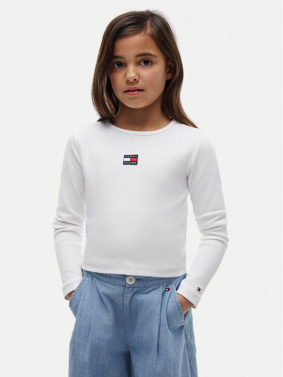 Tommy Hilfiger Bluse KG0KG09065 Weiß Regular Fit