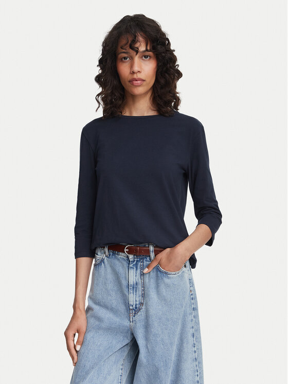 Weekend Max Mara Bluse Multia 2625946021 Dunkelblau Regular Fit
