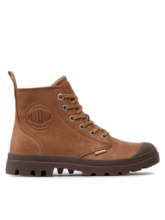 Palladium Schnürstiefeletten Pampa Zip Lth Ess 76888-252-M Braun
