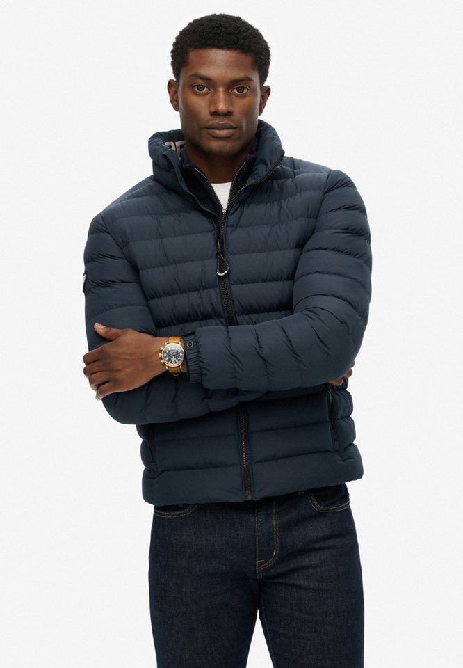 Superdry Steppjacke FUJI PRINT PADDED JACKET Slim Fit, mit Reißverschluss, in unifarbener Optik