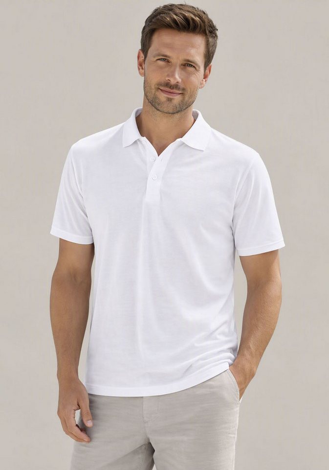 Man's World Poloshirt Kurzarm, lockere Passform, unifarben