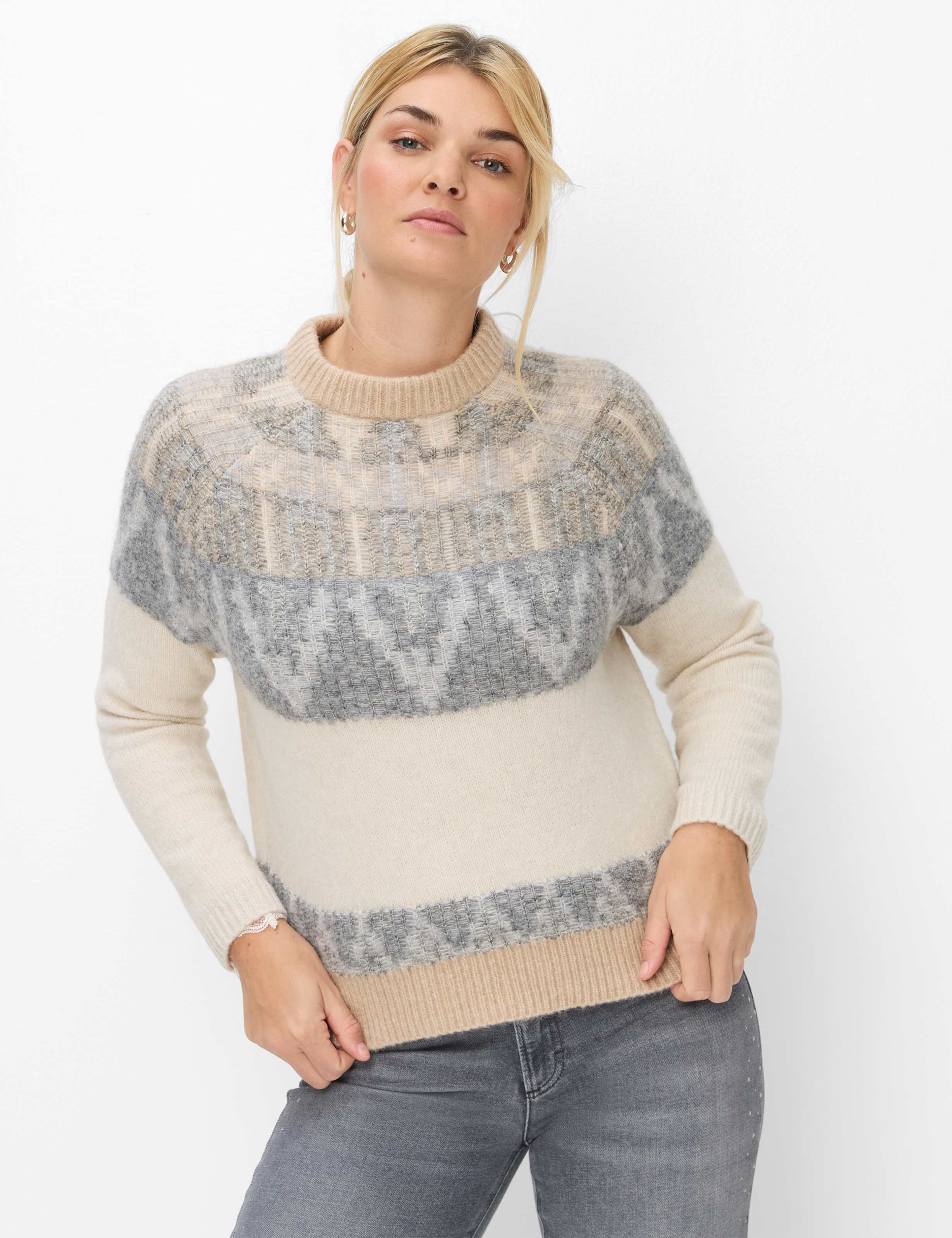 Brax Damen Pullover Style NALA desert, hellbeige,