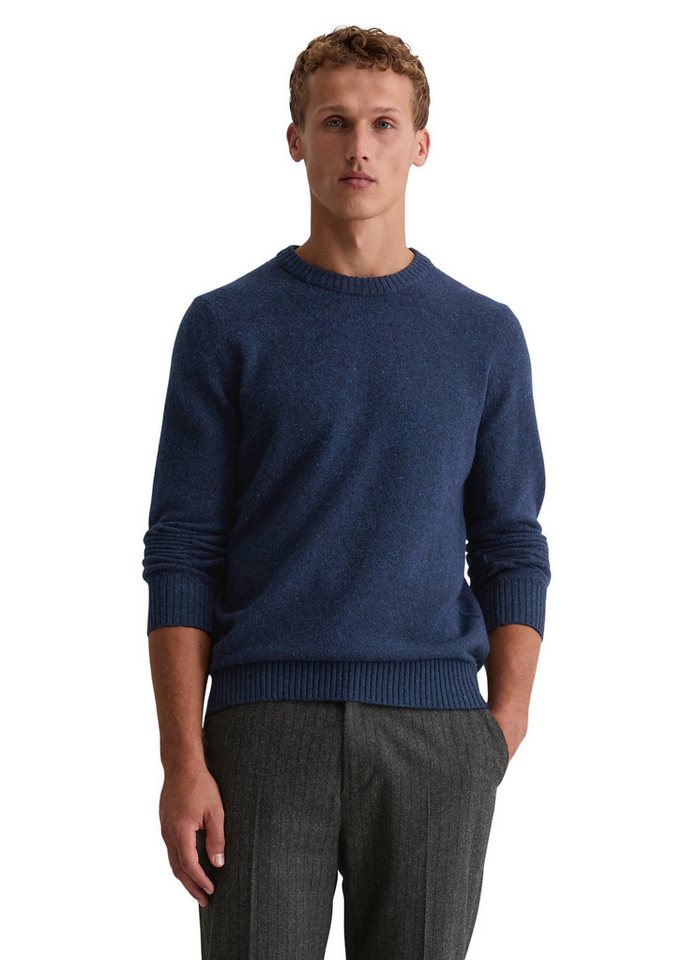 Marc O'Polo Strickpullover regular aus gesprenkeltem Tweedgarn mit weichem Wollanteil