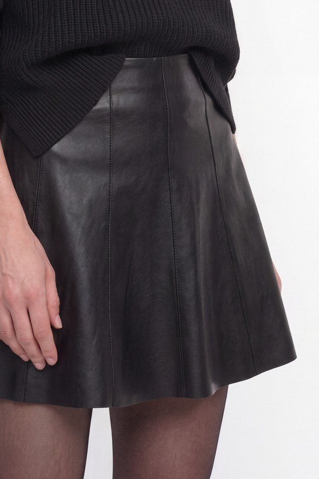 RICHROYAL Lederimitatrock Regular fit mit seitlichem Reißverschluss