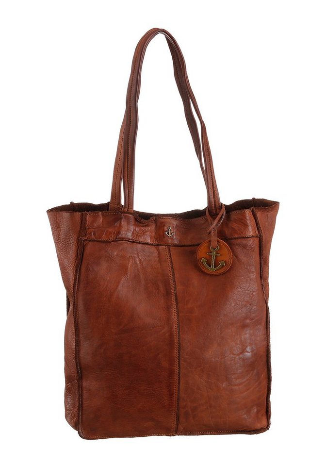 HARBOUR 2nd Shopper Elbe 1, Damen Schultertasche, Umhängetasche mit Schmuckanhänger