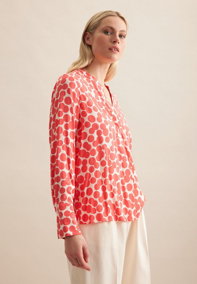 seidensticker Klassische Bluse Schwarze Rose Tunika Punkte