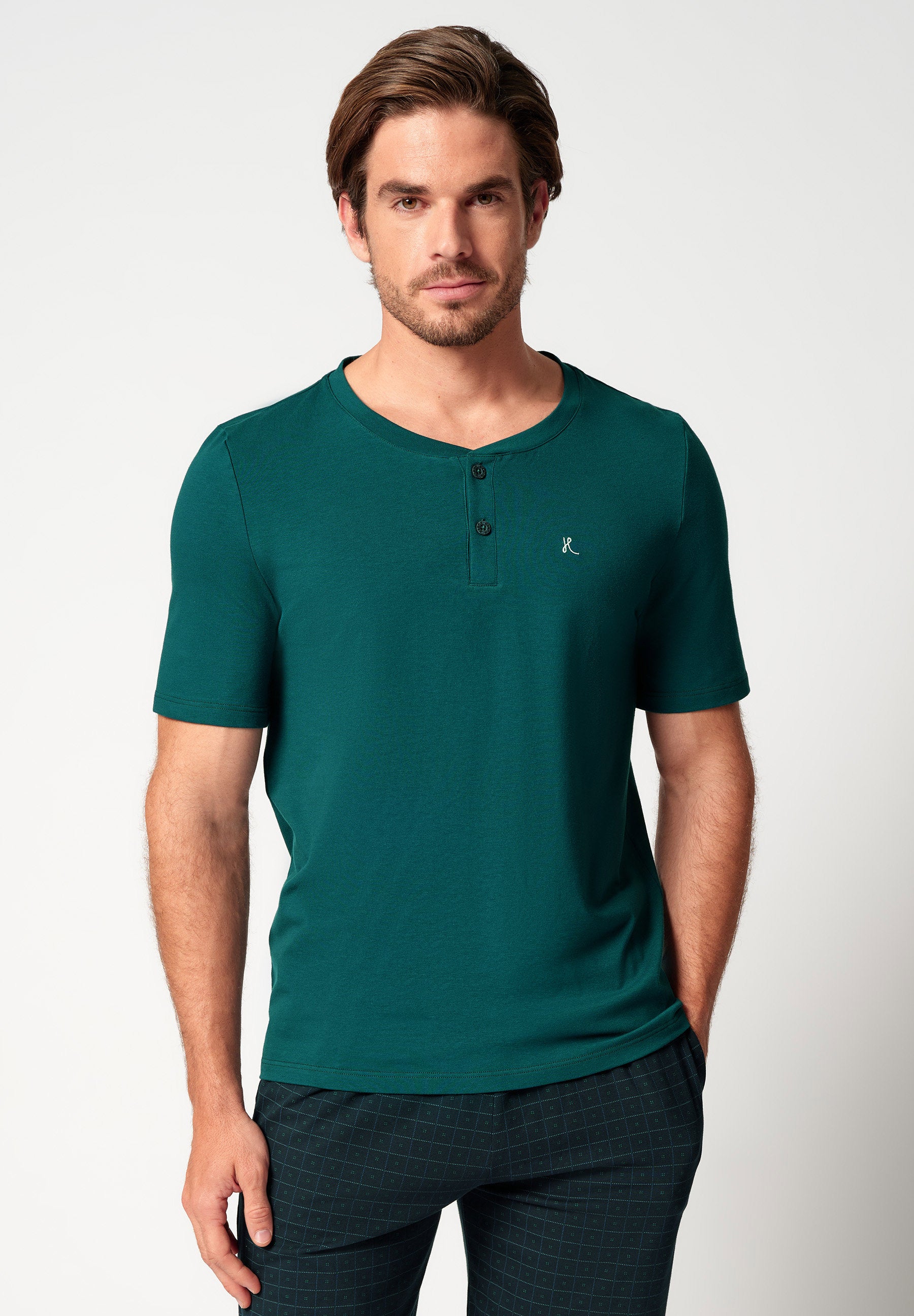 Night Selection 1 Shirt kurzarm deep teal 110081-01H340